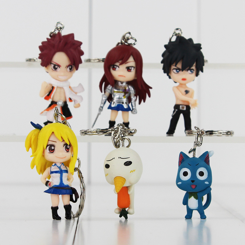 Key Chain - Fairy Tail - New SD Chibi Erza Sword Pose Toys Anime