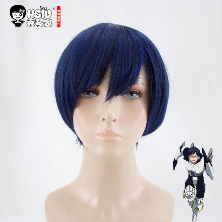 NEW High quality Tenya Iida Cosplay Wig My Hero Academy Costume Play ...