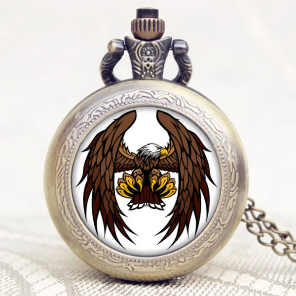 Pocket Watch Eagle Crest