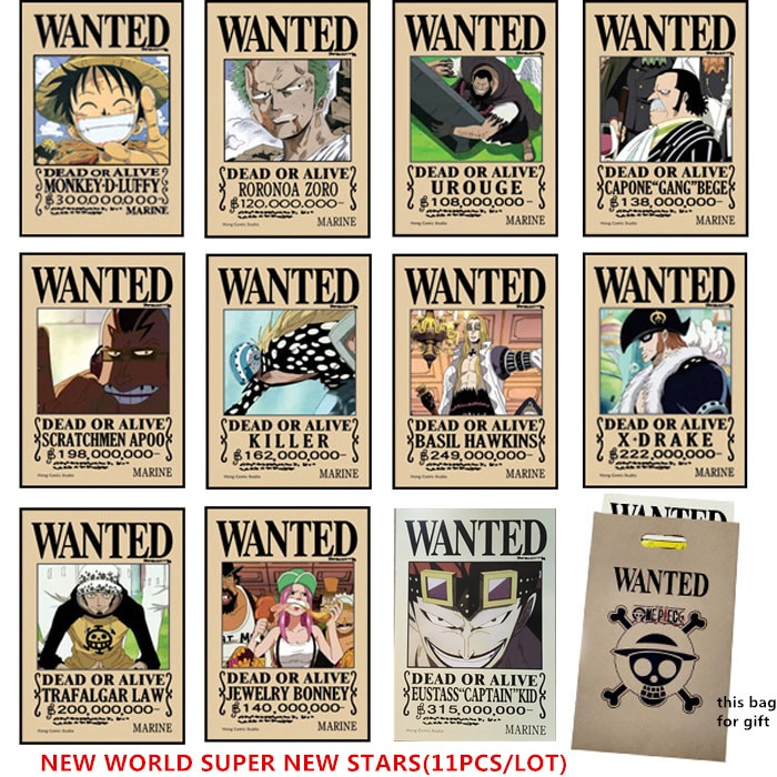 One Piece Wanted Posters Rykamall Many Choices