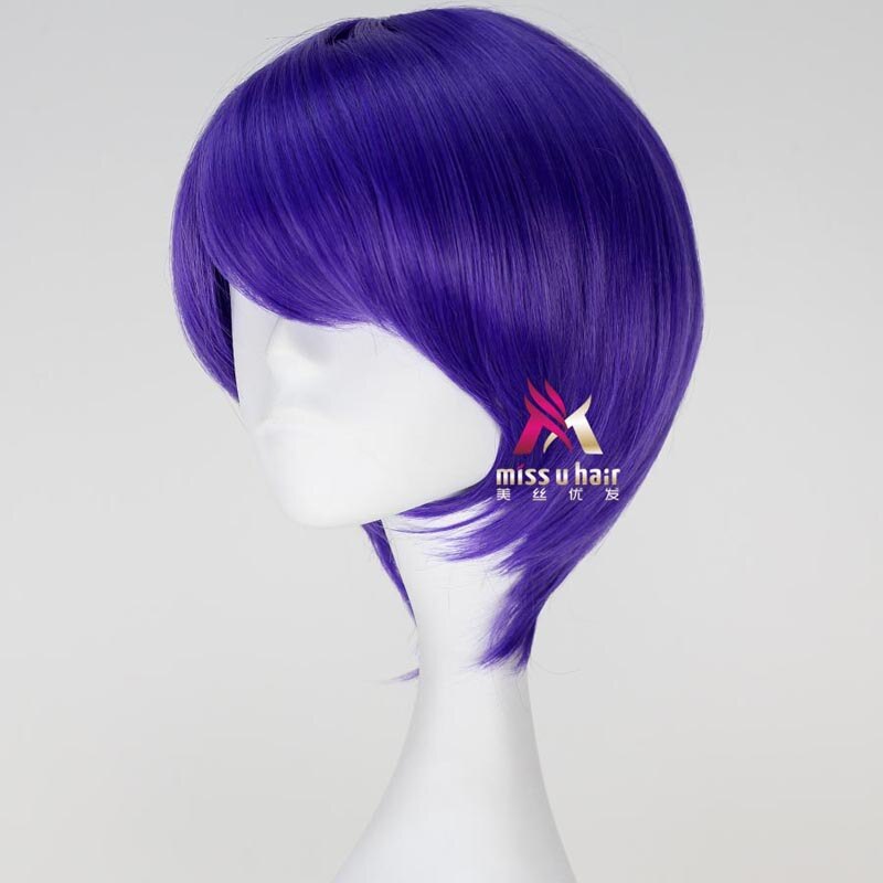 Tokyo Ghoul Shuu Tsukiyama Purple Color Cosplay Wig Rykamall