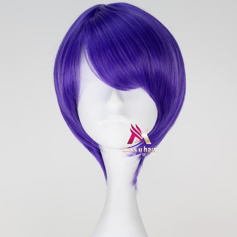 Tokyo Ghoul Shuu Tsukiyama Purple Color Cosplay Wig Rykamall