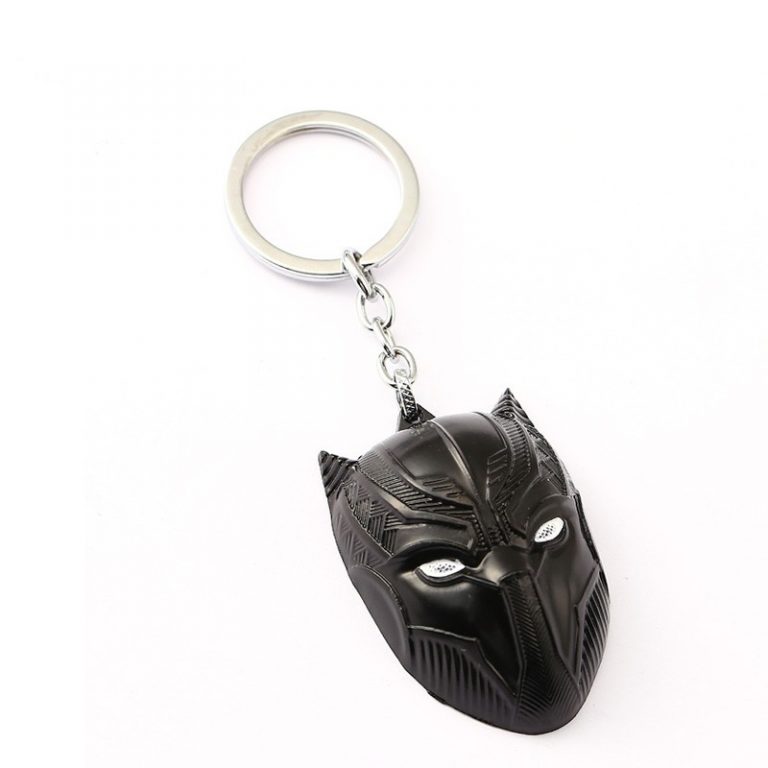 Black Panther Keychain Men Jewelry Superhero Figure Animal Key Chains