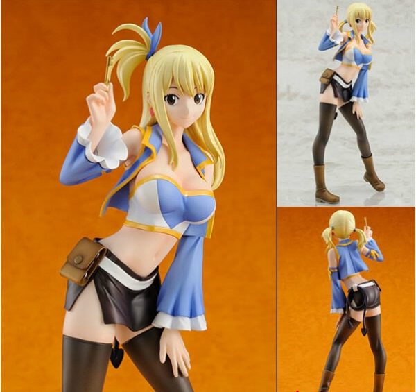 Lucy Heartfilia Figure Fairy Tail PVC Figure Collectible 3 Models Toy