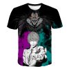 Harujaku Death Note Anime T-Shirts Skull 3D Printed