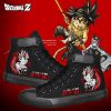 Anime Dragon Ball Print Black Canvas Shoes For Men And Women