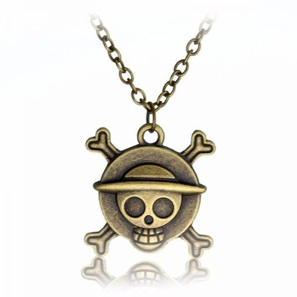 Anime One Piece Necklace Key Chain Skull Logo
