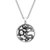 Myth Evil Dragon Ball Pendant Necklaces Stainless Steel