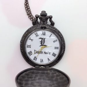 Death Note Theme Pocket Watches With Necklace Chain