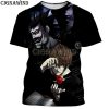 Harujaku Anime Death Note 3D Printed T-shirt