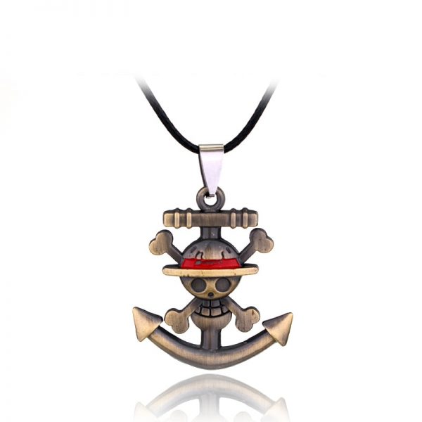 Anime One Piece Necklace Key Chain Skull Logo