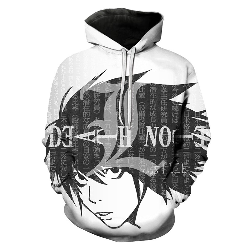 Classic Anime Death Note Hoodie Men/Women 3D Printed Hoodies Sweatshirt