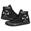 Anime Dragon Ball Print Black Canvas Shoes For Men And Women