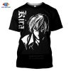 Death Note Anime 3D Print Oversized T Shirt For Men