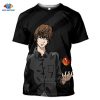 Death Note Anime 3D Print Oversized T Shirt For Men