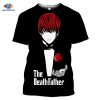 Death Note Anime 3D Print Oversized T Shirt For Men