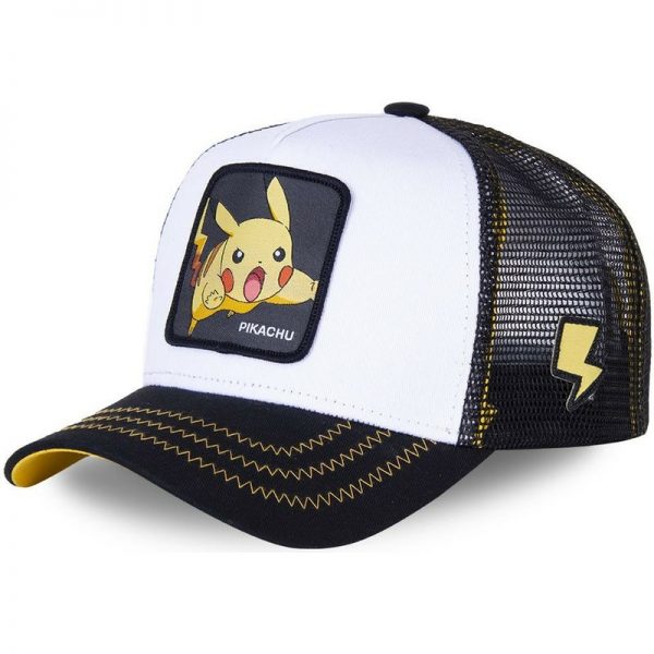 Pokemon Anime Black Snapback Cap