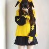 Yellow Hoodies Pokmon Cosplay Costume