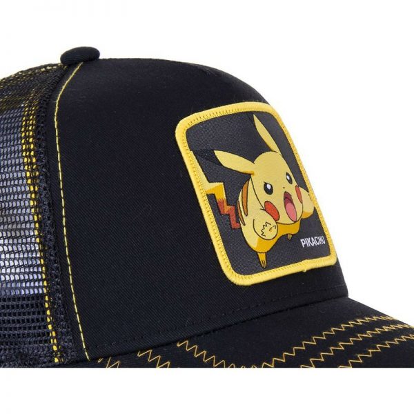 Pokemon Anime Black Snapback Cap