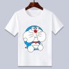 Doraemon White Cartoon T shirt