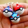 3D pokeball Pokemon Go game key chain