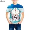 Anime 3D Print Doraemon T Shirt 3D Print Boy Girl Short Sleeve T Shirts Japanese Classic Cartoon Childrens Tracksuit Casual Tops M018