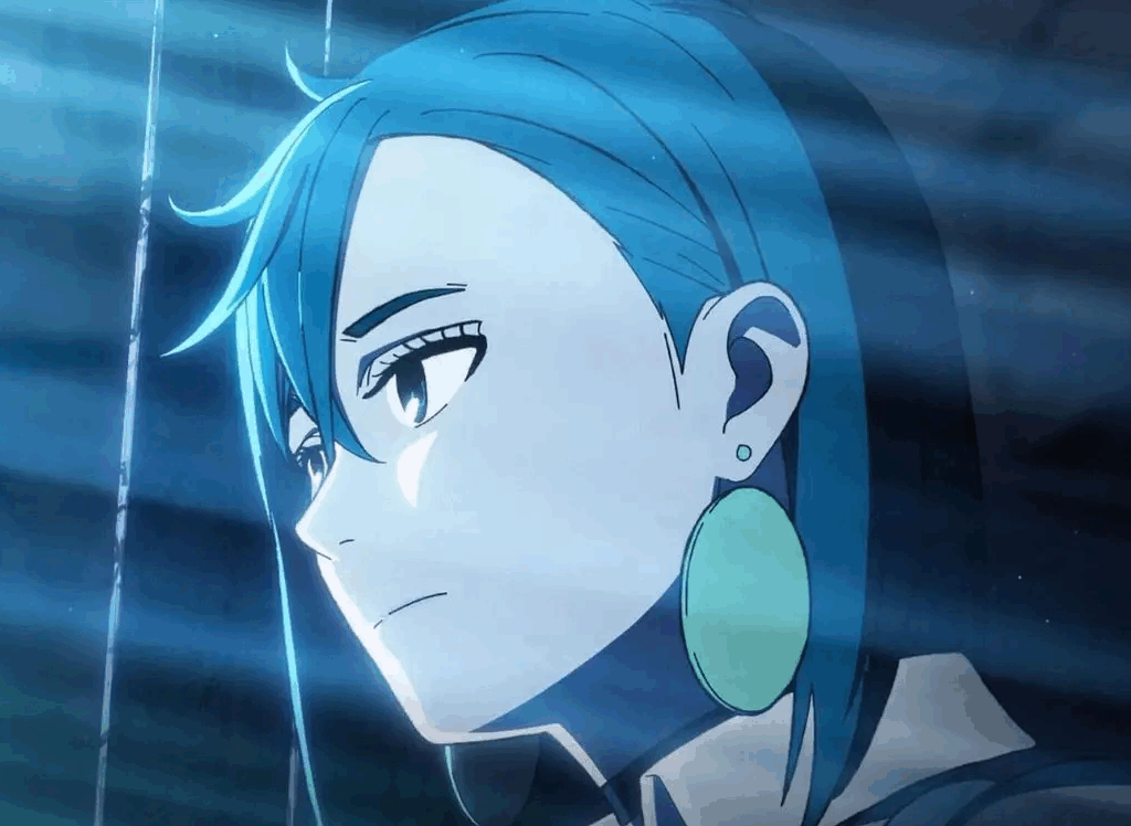 Ayase showing vulnerability in Dandadan