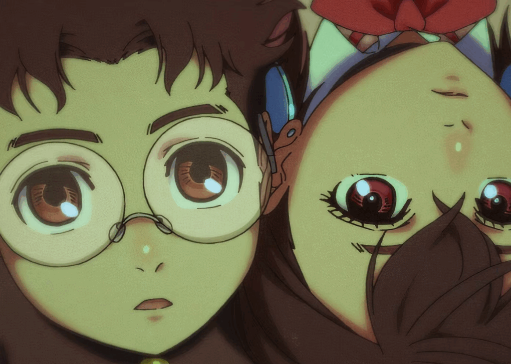 Ayase and Okarun facing a supernatural threat in Dandadan